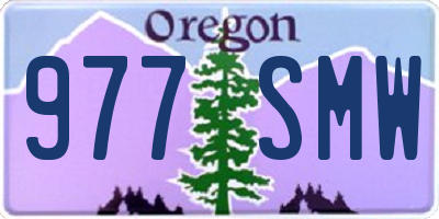 OR license plate 977SMW
