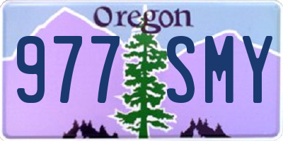 OR license plate 977SMY