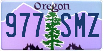 OR license plate 977SMZ