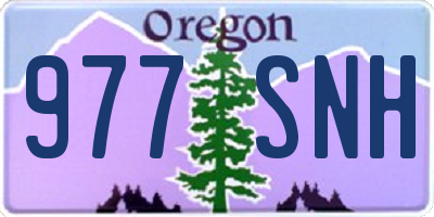 OR license plate 977SNH