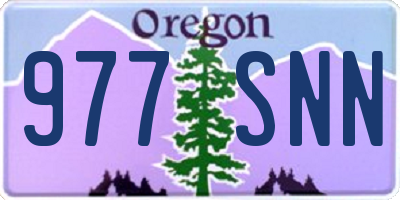OR license plate 977SNN