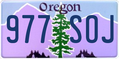 OR license plate 977SOJ