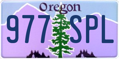 OR license plate 977SPL