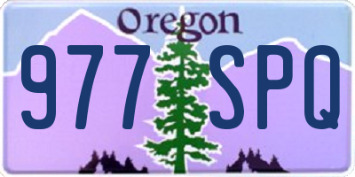 OR license plate 977SPQ