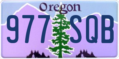 OR license plate 977SQB