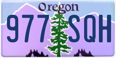 OR license plate 977SQH