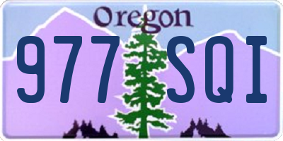 OR license plate 977SQI
