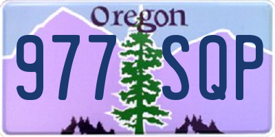 OR license plate 977SQP