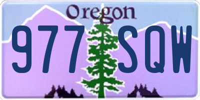 OR license plate 977SQW