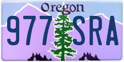 OR license plate 977SRA