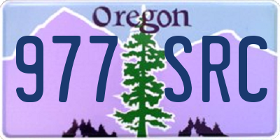 OR license plate 977SRC