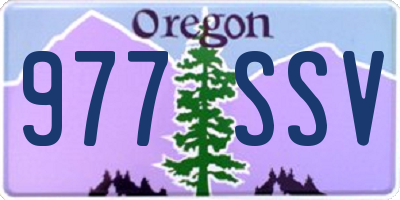 OR license plate 977SSV