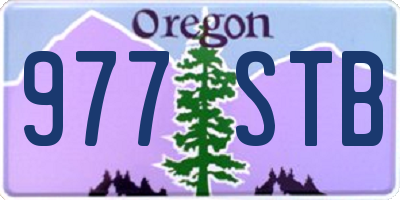 OR license plate 977STB