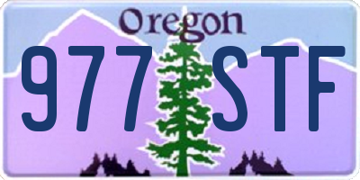 OR license plate 977STF