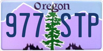OR license plate 977STP
