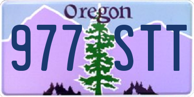 OR license plate 977STT