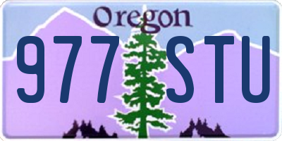 OR license plate 977STU