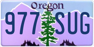 OR license plate 977SUG