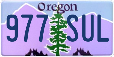 OR license plate 977SUL