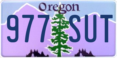 OR license plate 977SUT