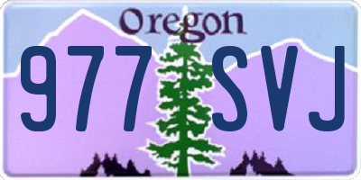 OR license plate 977SVJ