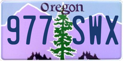 OR license plate 977SWX