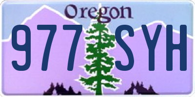 OR license plate 977SYH