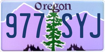 OR license plate 977SYJ