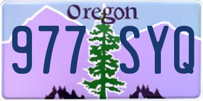 OR license plate 977SYQ
