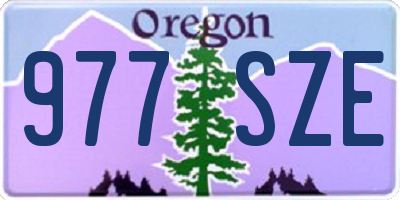 OR license plate 977SZE