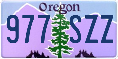 OR license plate 977SZZ