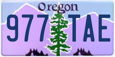 OR license plate 977TAE