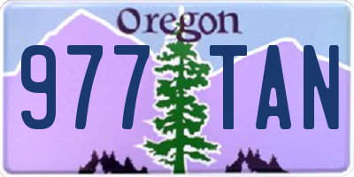 OR license plate 977TAN