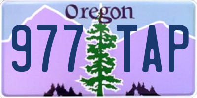 OR license plate 977TAP