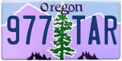 OR license plate 977TAR