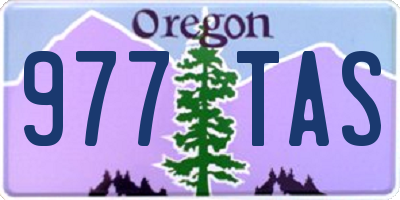 OR license plate 977TAS