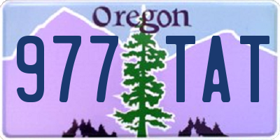 OR license plate 977TAT