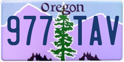 OR license plate 977TAV