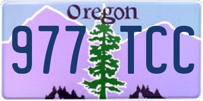 OR license plate 977TCC