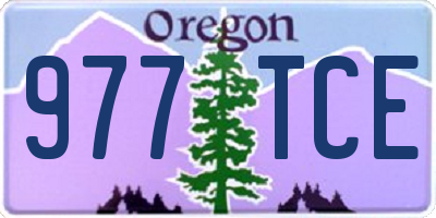 OR license plate 977TCE