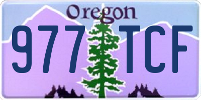 OR license plate 977TCF