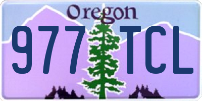 OR license plate 977TCL