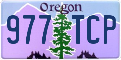 OR license plate 977TCP