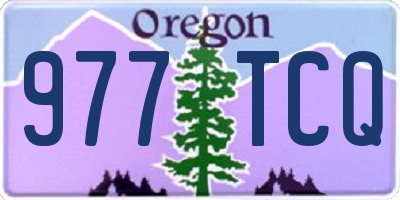 OR license plate 977TCQ