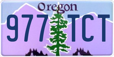 OR license plate 977TCT