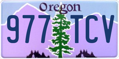 OR license plate 977TCV