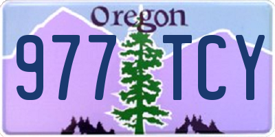 OR license plate 977TCY