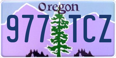 OR license plate 977TCZ