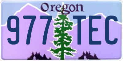 OR license plate 977TEC