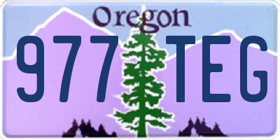 OR license plate 977TEG
